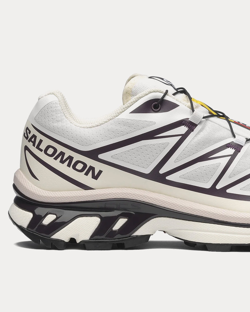 Salomon Unisex XT-6 White / Vanilla Ice / Plum Perfect Low