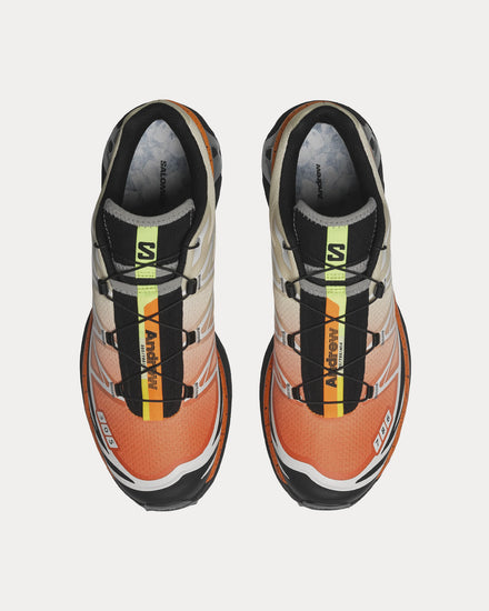 Salomon XT-6 'Andrew' Shocking Orange / Transparent Yellow Low Top Sneakers - 2