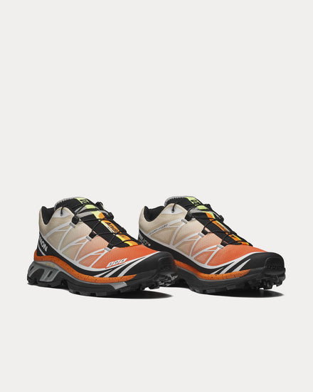 Salomon XT-6 'Andrew' Shocking Orange / Transparent Yellow Low Top Sneakers - 3