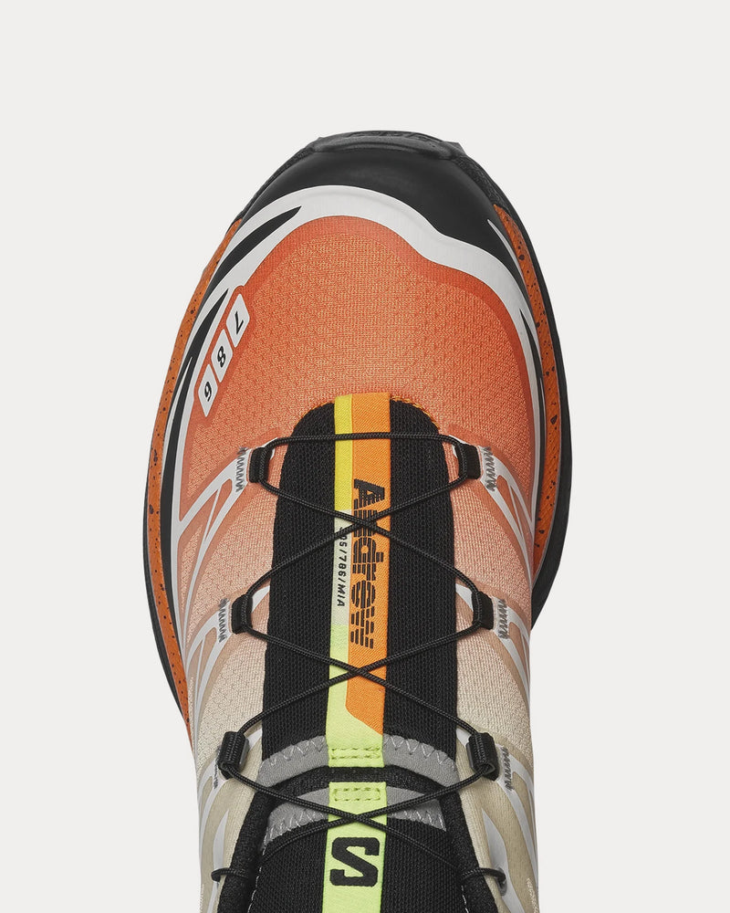 Salomon XT-6 'Andrew' Shocking Orange / Transparent Yellow Low Top Sneakers - 5