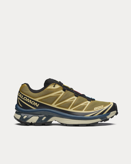 Salomon XT-6 Brilliant Olive / Dark Navy Low Top Sneakers - 1