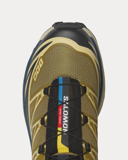 Salomon XT-6 Brilliant Olive / Dark Navy Low Top Sneakers - 5