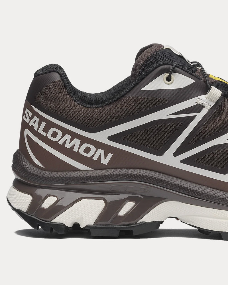 Salomon XT-6 Black Coffee / French Roast Low Top Sneakers - 5