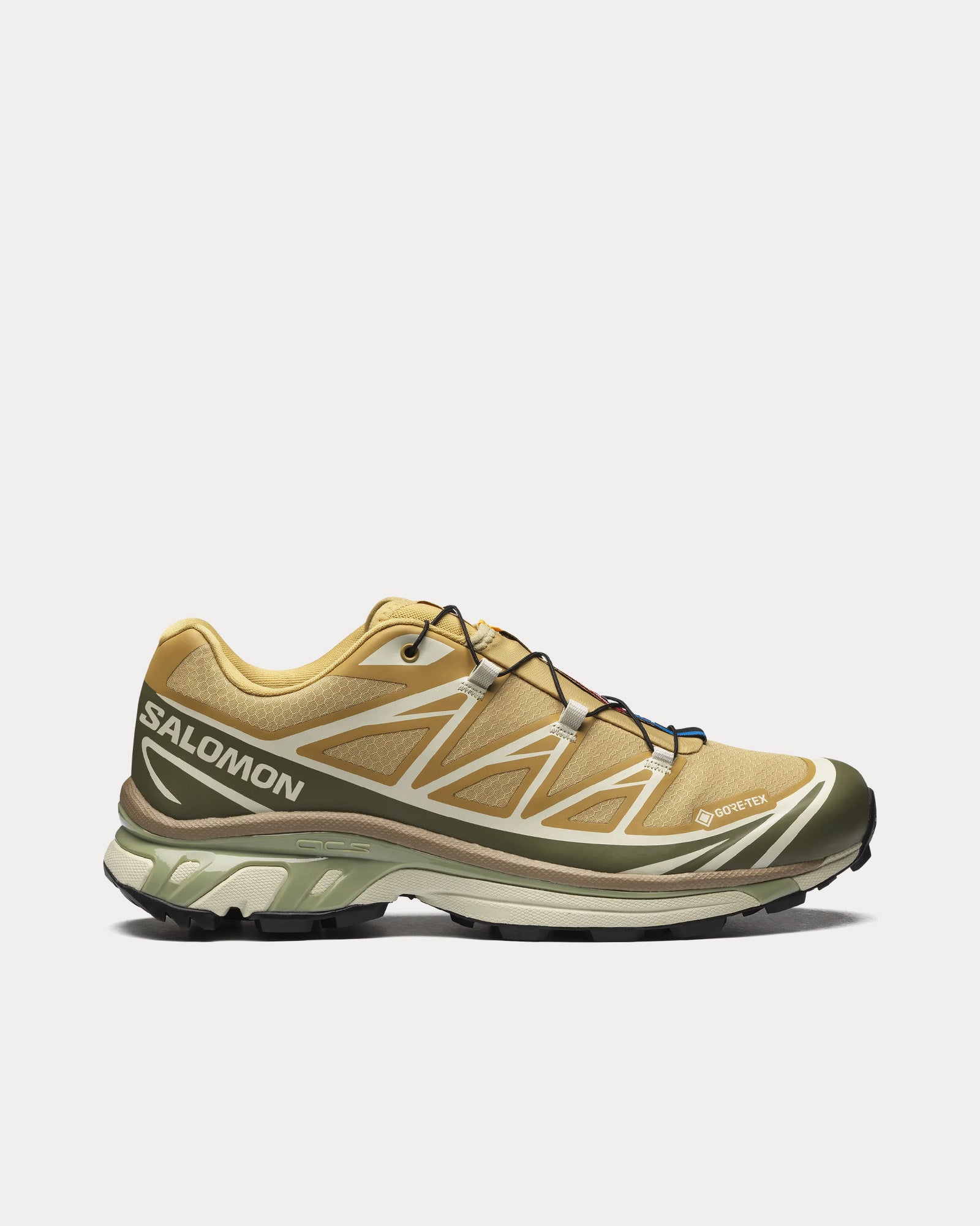 靴 salomon XT-6 JP28 Salomon Unisex XT-6 Gore-Tex Antelope / Icicle / Portabella Low