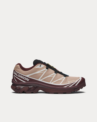 Salomon XT-6 Gore-Tex Mahogany Rose / Tawny Port / Black Low Top Sneakers