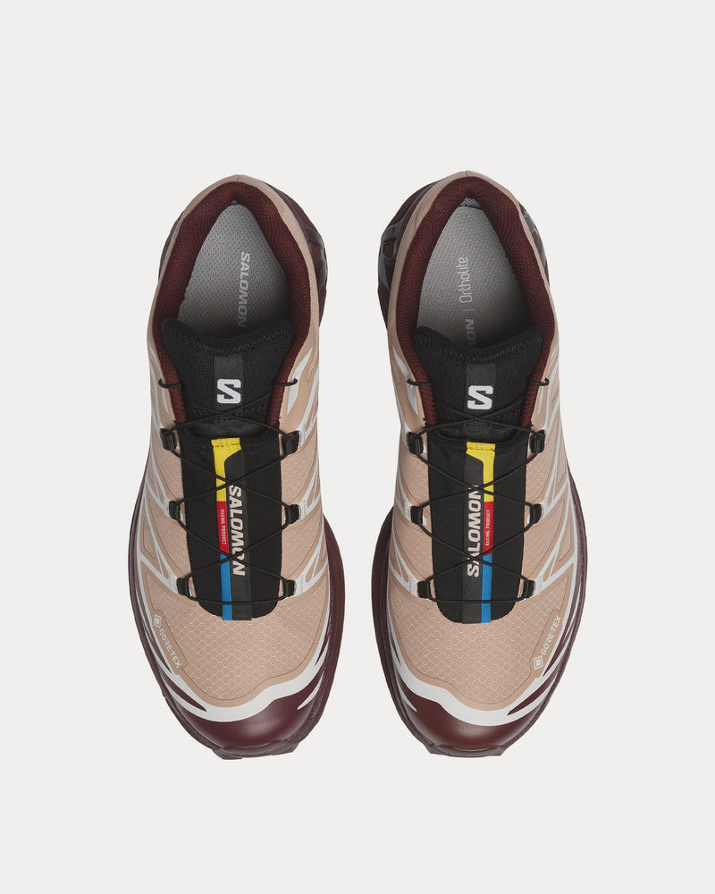 Salomon XT-6 Gore-Tex Mahogany Rose / Tawny Port / Black Low Top Sneakers - 2