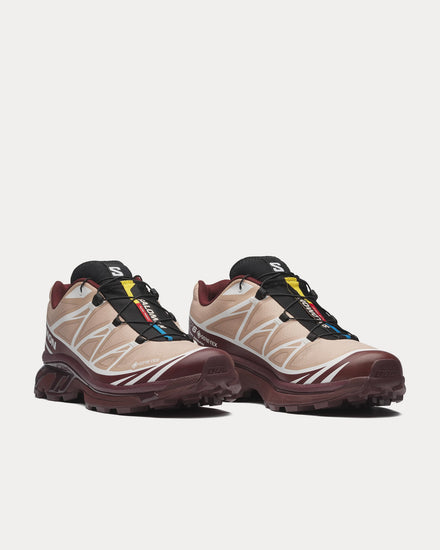 Salomon XT-6 Gore-Tex Mahogany Rose / Tawny Port / Black Low Top Sneakers - 3