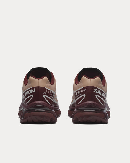 Salomon XT-6 Gore-Tex Mahogany Rose / Tawny Port / Black Low Top Sneakers - 4