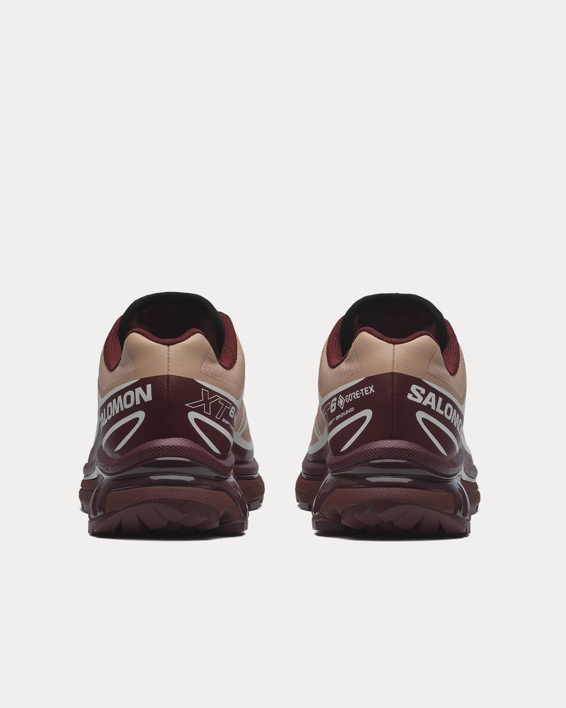 Salomon XT-6 Gore-Tex Mahogany Rose / Tawny Port / Black Low Top Sneakers - 4