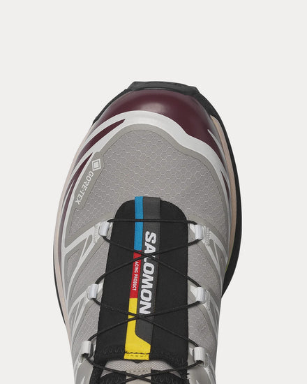 Salomon XT-6 Gore-Tex Paloma / Maroon Banner Low Top Sneakers - 5