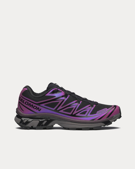 Salomon XT-6 'Iridescent' Black / Hollyhock / Plum Perfect Low Top Sneakers - 1