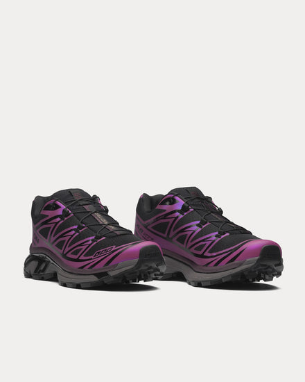 Salomon XT-6 'Iridescent' Black / Hollyhock / Plum Perfect Low Top Sneakers - 3