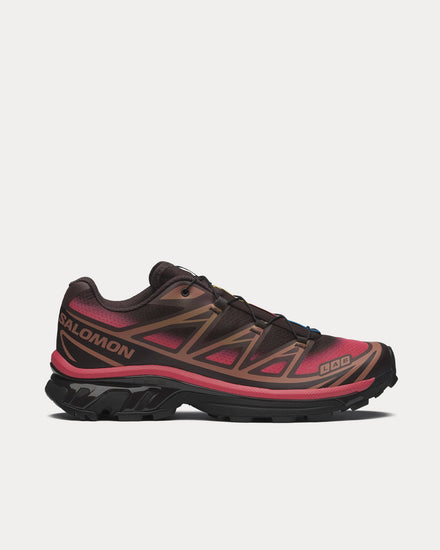 Salomon XT-6 Skyline Black Coffee / French Roast / Rouge Red Low Top Sneakers - 1