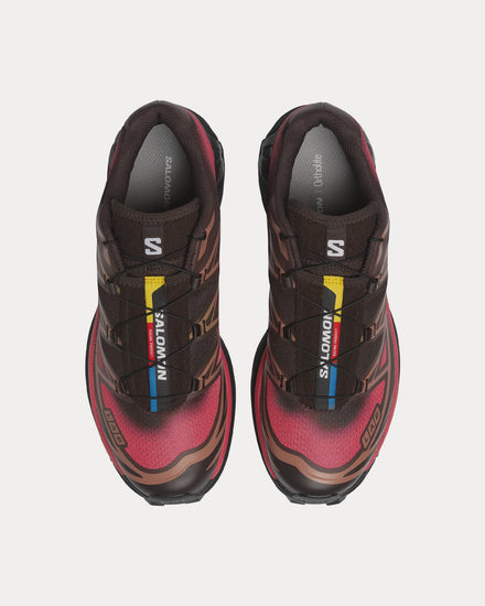 Salomon XT-6 Skyline Black Coffee / French Roast / Rouge Red Low Top Sneakers - 2