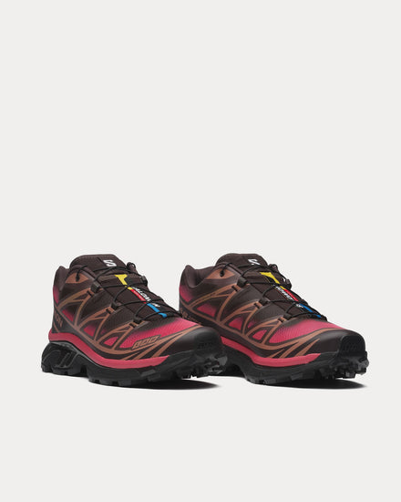 Salomon XT-6 Skyline Black Coffee / French Roast / Rouge Red Low Top Sneakers - 3