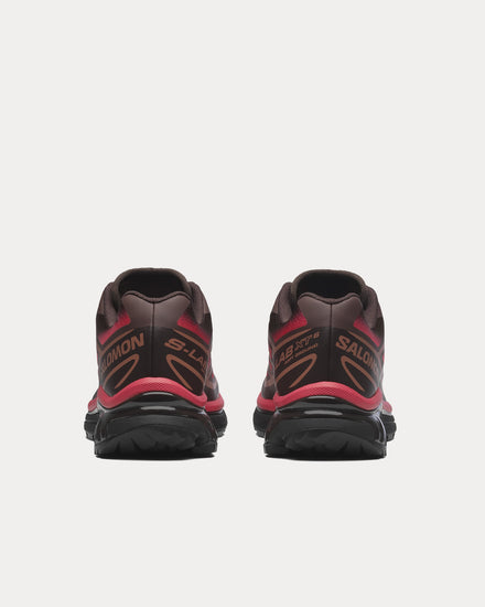 Salomon XT-6 Skyline Black Coffee / French Roast / Rouge Red Low Top Sneakers - 4
