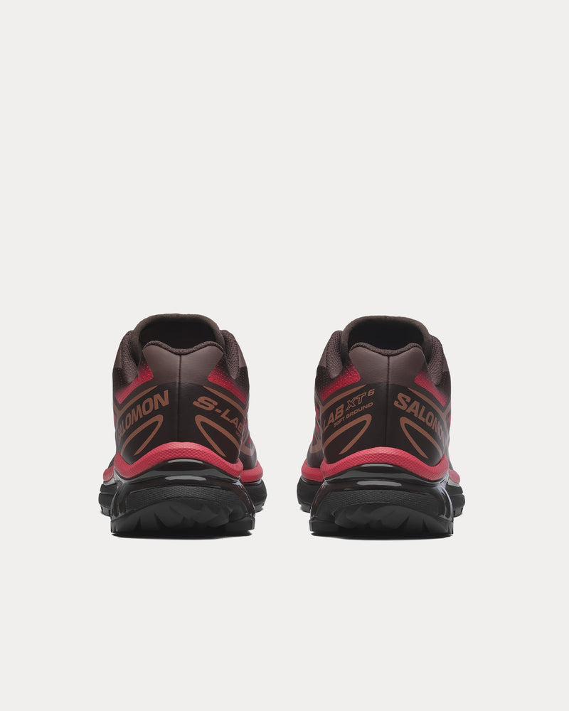 Salomon XT-6 Skyline Black Coffee / French Roast / Rouge Red Low Top Sneakers - 4