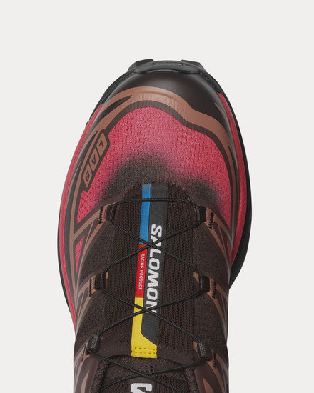 Salomon XT-6 Skyline Black Coffee / French Roast / Rouge Red Low Top Sneakers - 5