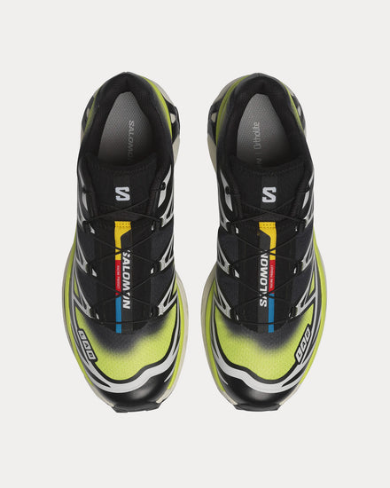 Salomon XT-6 Skyline Black / Maritime Blue / Sharp Green Low Top Sneakers - 2