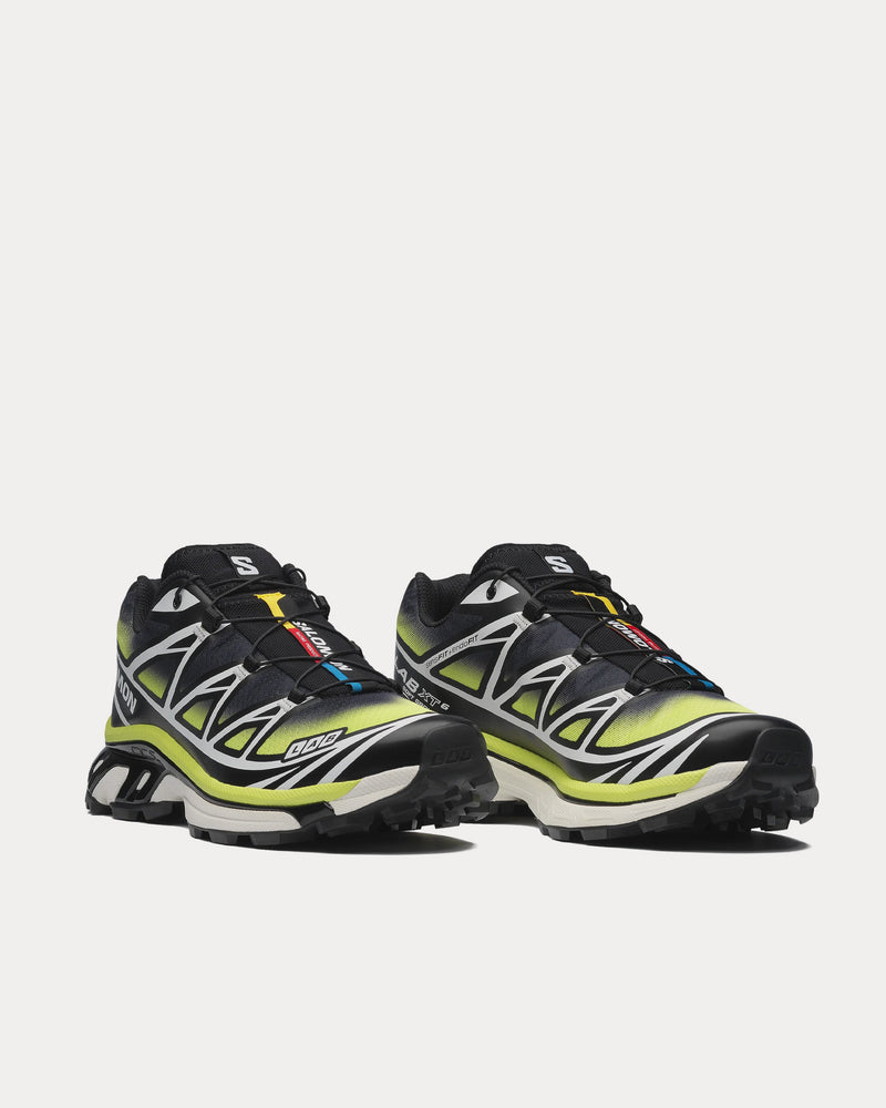 Salomon XT-6 Skyline Black / Maritime Blue / Sharp Green Low Top Sneakers - 3