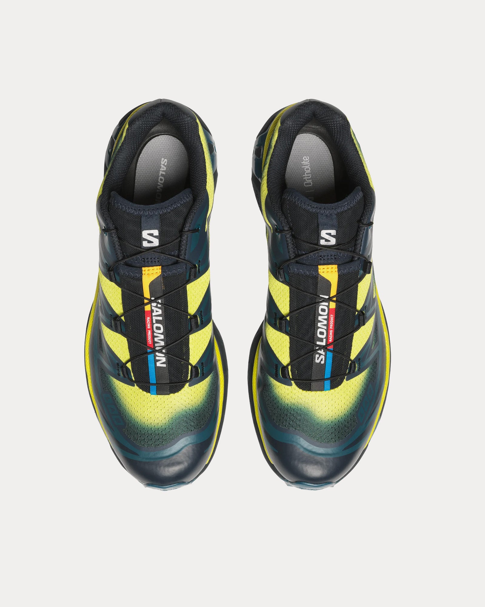 Salomon - XT-6 Skyline Carbon / Sunny Lime / Sulphur Spring Low Top Sneakers