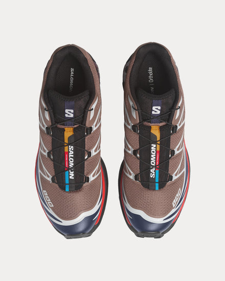 Salomon XT-6 Walnut / Maritime Blue / Huckleberry Low Top Sneakers - 2