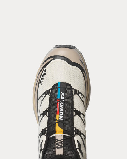 Salomon XT-6 Vanilla Ice / Black / Silver Cloud Low Top Sneakers - 6