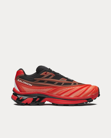 Salomon XT-EVO Black / Fiery Red / White Low Top Sneakers