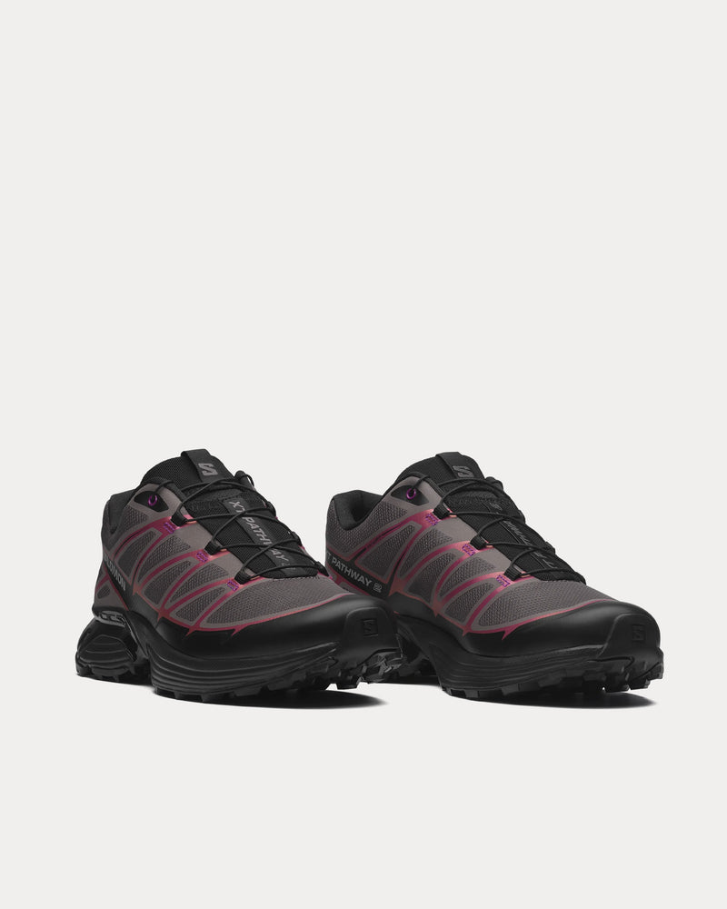 Salomon XT-Pathway 2 'Iridescent' Black / Hollyhock / Plum Perfect Low Top Sneakers - 3