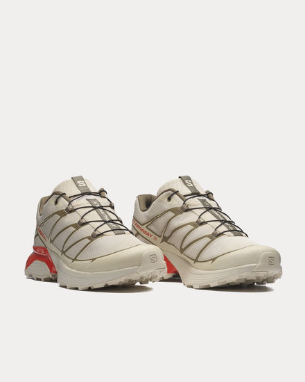 Salomon XT-Pathway 2 Rainy Day / Stone Gray / Cherry Tomato Low Top Sneakers - 3