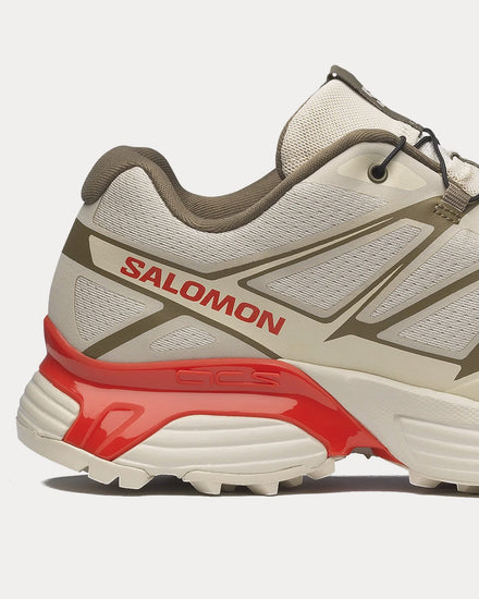 Salomon XT-Pathway 2 Rainy Day / Stone Gray / Cherry Tomato Low Top Sneakers - 5