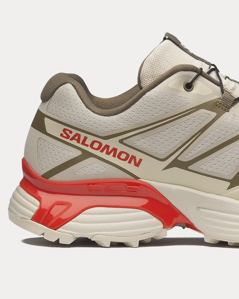 Salomon XT-Pathway 2 Rainy Day / Stone Gray / Cherry Tomato Low Top Sneakers - 5