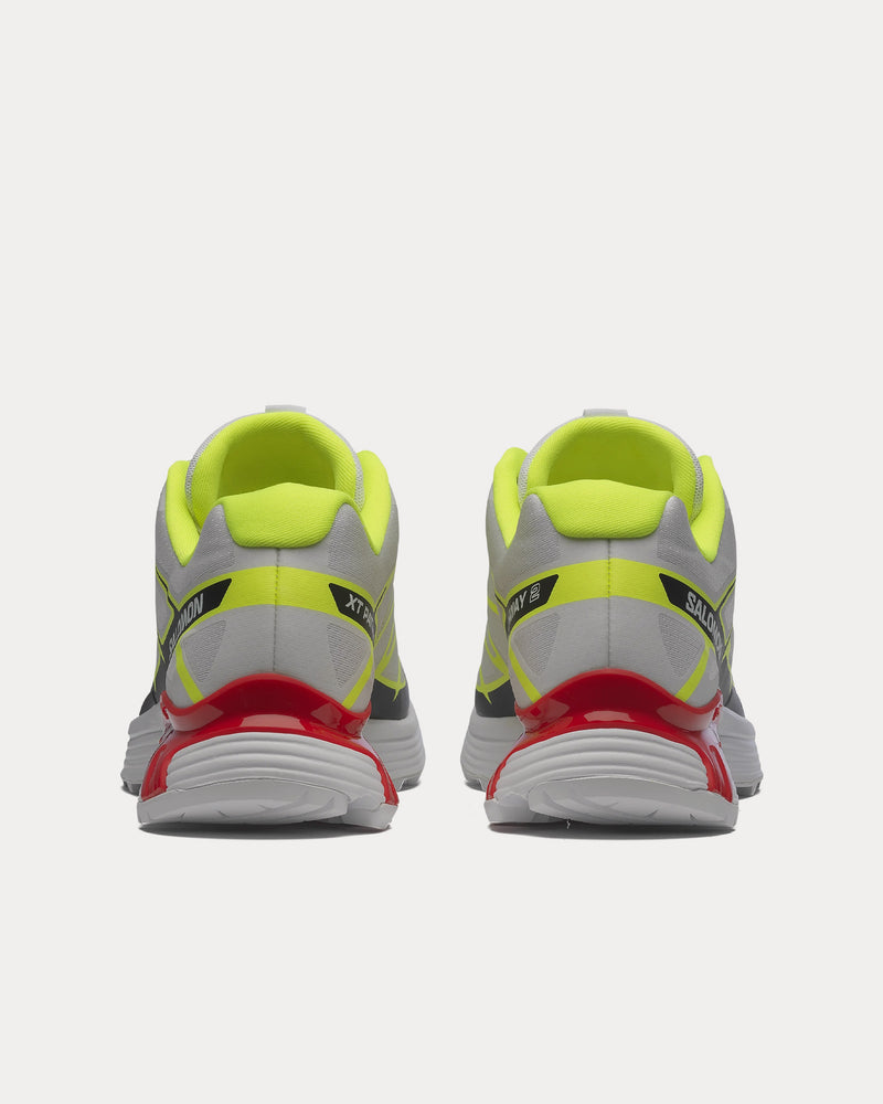 Salomon XT-Pathway 2 White / Safety Yellow / Fiery Red Low Top Sneakers - 4