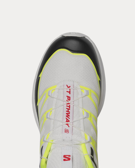Salomon XT-Pathway 2 White / Safety Yellow / Fiery Red Low Top Sneakers - 5