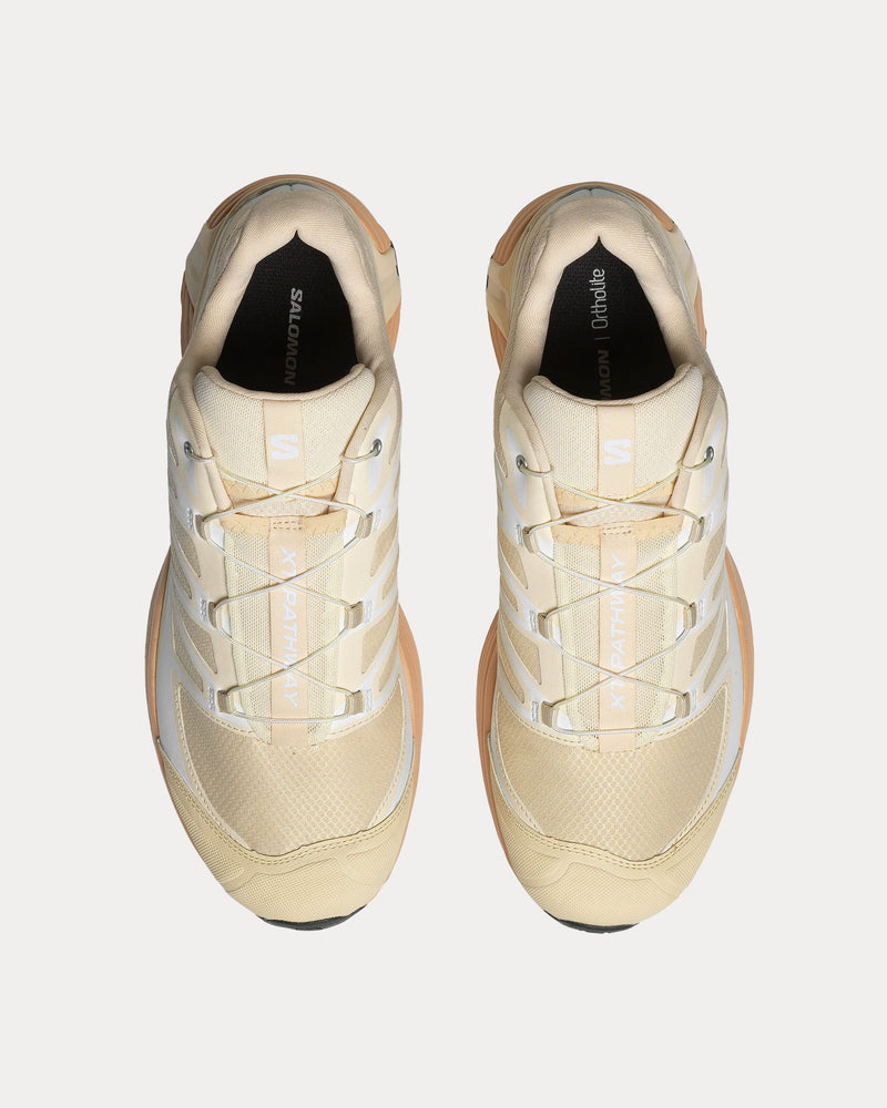 Salomon XT-Pathway Bleached Sand / Hazelnut / White Low Top Sneakers - 2