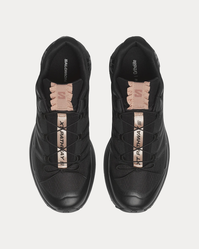 Salomon XT-Pathway 2 'Satin' Black / Black / Mahogany Rose Low Top Sneakers - 2