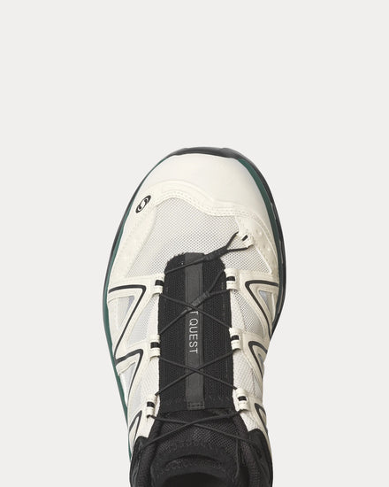 Salomon XT-Quest Vanilla Ice / Black / Bistro Green Low Top Sneakers - 6