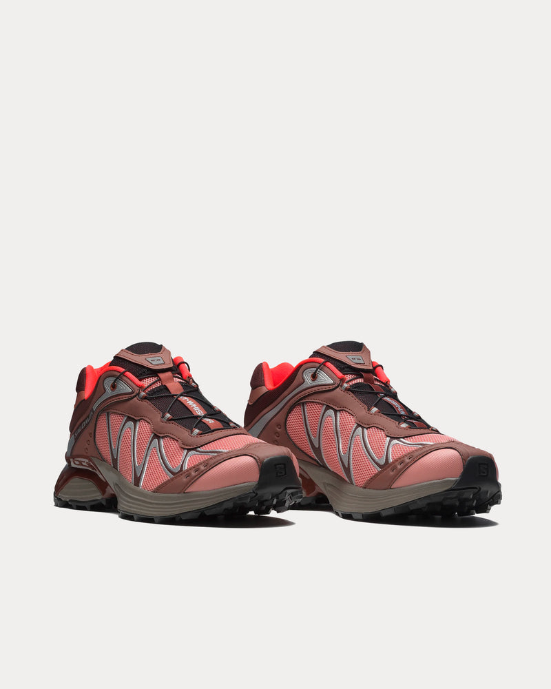 Salomon XT-Whisper Henna / Tawny Port / Neon Flame Low Top Sneakers - 3