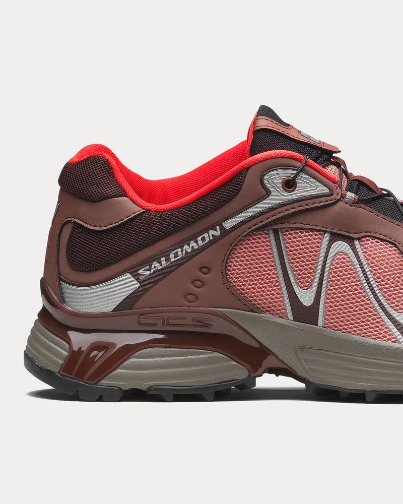 Salomon XT-Whisper Henna / Tawny Port / Neon Flame Low Top Sneakers - 5