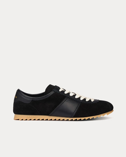 Sandro Leather & Suede Black Low Top Sneakers - 1