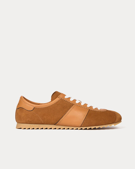 Sandro Leather & Suede Brown Low Top Sneakers - 1