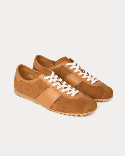 Sandro Leather & Suede Brown Low Top Sneakers - 3