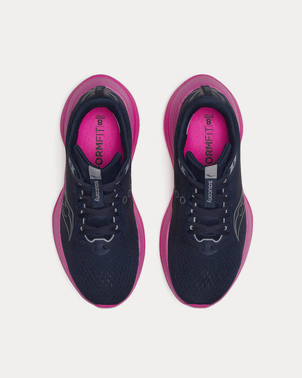 Saucony Endorphin Navy / Fuchsia Running Shoes - 2