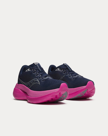 Saucony Endorphin Navy / Fuchsia Running Shoes - 3
