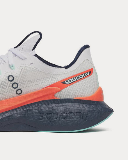 Saucony Endorphin Pro 5 White / Navy Running Shoes - 5