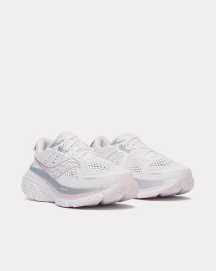Saucony Guide 18 White / Fuchsia Running Shoes - 3