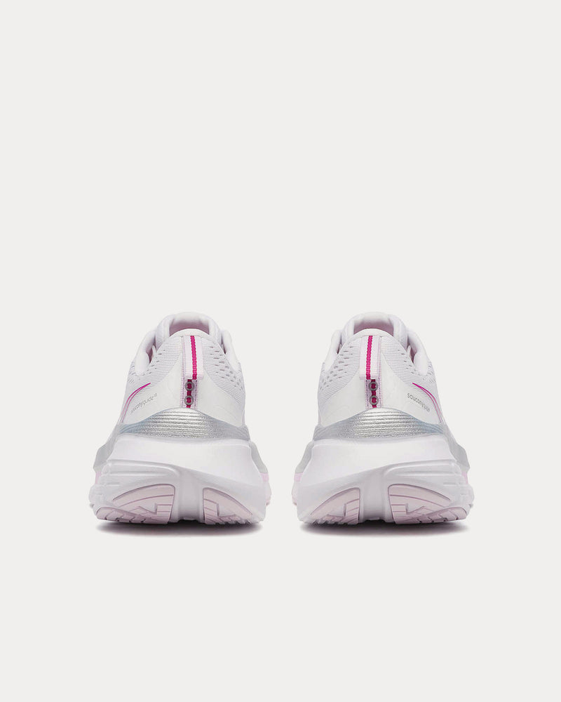 Saucony Guide 18 White / Fuchsia Running Shoes - 4