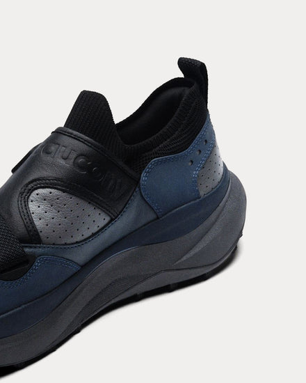 Saucony SILO Grid X Ultra S Navy / Black Slip On Sneakers - 4