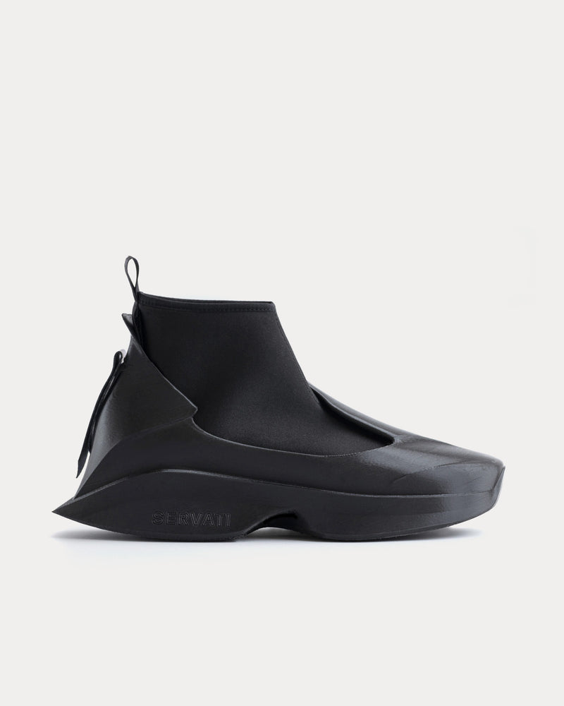 Servati Inizio Black High Top Sneakers - 1