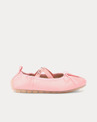 Simone Rocha Embellished Ballerina Grip Pink Slip Ons